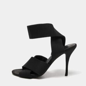 Alexander Wang Black Canvas Wrap‑Around Heels – Size 8.5 (EU 39)